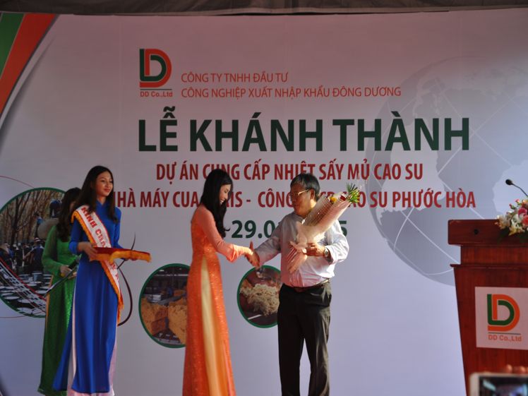 Khánh thành dự án cung cấp nhiệt sấy mủ cao su tại Nhà Máy Cua Paris thuộc công ty CP Cao Su Phước Hòa